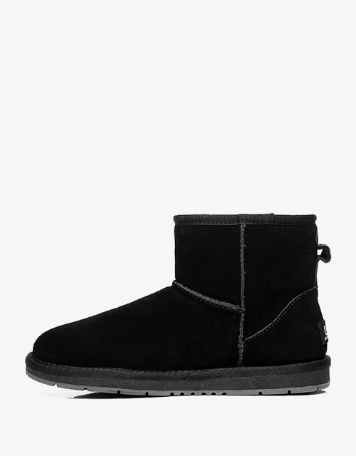 Water Resistant | UGG Boots Unisex Mini Classic Suede Sheepskin Wool Australian Shepherd-Boots-PEROZ Accessories