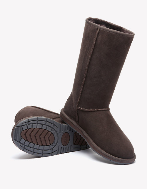 Australian Shepherd Ugg Boots Unisex Tall Classic Australia Premium Double Face Sheepskin-Boots-PEROZ Accessories
