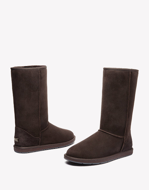 Australian Shepherd Ugg Boots Unisex Tall Classic Australia Premium Double Face Sheepskin-Boots-PEROZ Accessories