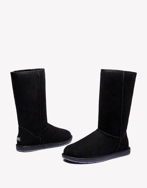 Australian Shepherd Ugg Boots Unisex Tall Classic Australia Premium Double Face Sheepskin-Boots-PEROZ Accessories