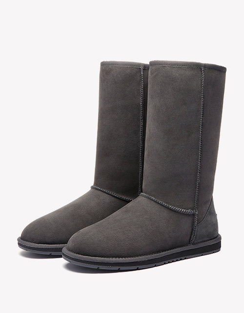 Australian Shepherd Ugg Boots Unisex Tall Classic Australia Premium Double Face Sheepskin-Boots-PEROZ Accessories