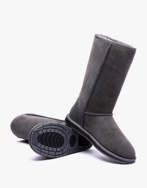 Australian Shepherd Ugg Boots Unisex Tall Classic Australia Premium Double Face Sheepskin-Boots-PEROZ Accessories