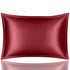 Anyhouz Pillowcase 50x75cm Wine Red Pure Real Silk For Comfortable And Relaxing Home Bed-Pillowcases-PEROZ Accessories