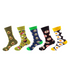 Anysox 5 Pairs One Size 5-11 Mixed Color Set Random Food and Fruits Cotton Fashion Woman Skateboard Oil Paitiing-Socks-PEROZ Accessories