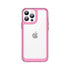 Anymob iPhone Case Pink Transparent Bumper Shockproof Candy Color Soft Acrylic Back Cover-Mobile Phone Cases-PEROZ Accessories