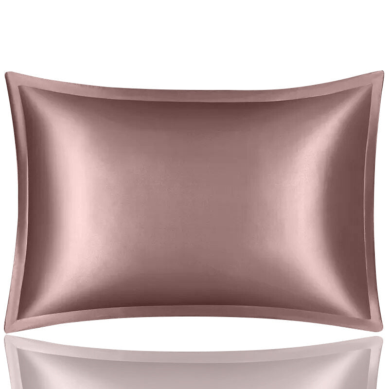 Anyhouz Pillowcase 50x75cm Pink Pure Real Silk For Comfortable And Relaxing Home Bed-Pillowcases-PEROZ Accessories