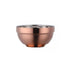 Anygleam Rose Gold 2Pcs Small Stainless Steel Rice Bowl Single Anti-Scalding Layer Cooking Utensil-Kitchen & Dining-PEROZ Accessories