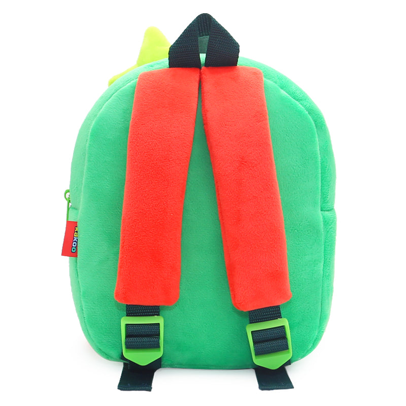 Anykidz 3D Green Watermelon Kids School Backpack Cute Cartoon Animal Style Children Toddler Plush Bag Perfect Accessories For Boys and Girls-Backpacks-PEROZ Accessories