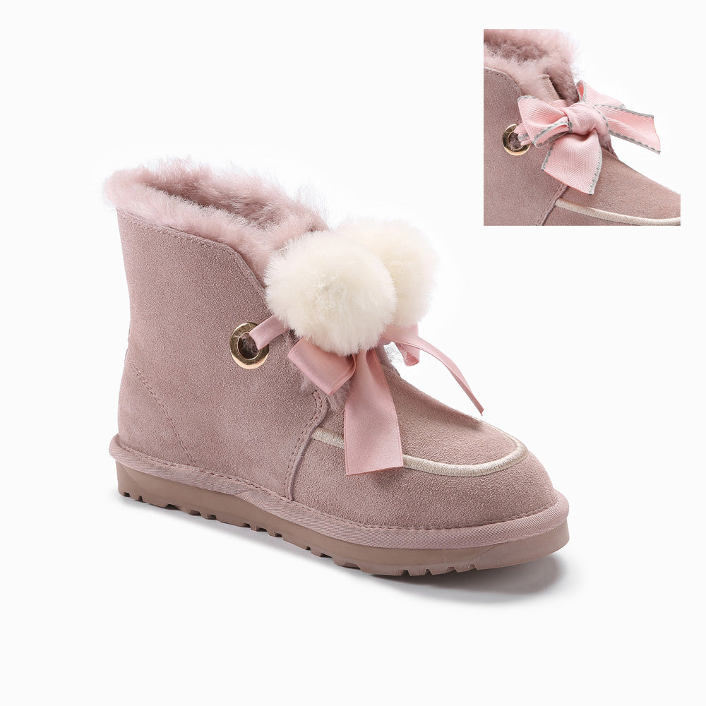 Ugg Paislee Pompom Boots-Boots-PEROZ Accessories