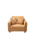Anyhouz 1 Seater Sofa Cover Plain Caramel Style and Protection For Living Room Sofa Chair Elastic Stretchable Slipcover-Slipcovers-PEROZ Accessories