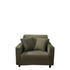Anyhouz 1 Seater Sofa Cover Plain Army Green Style and Protection For Living Room Sofa Chair Elastic Stretchable Slipcover-Slipcovers-PEROZ Accessories