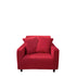 Anyhouz 1 Seater Sofa Cover Plain Red Style and Protection For Living Room Sofa Chair Elastic Stretchable Slipcover-Slipcovers-PEROZ Accessories