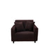 Anyhouz 1 Seater Sofa Cover Plain Coffee Style and Protection For Living Room Sofa Chair Elastic Stretchable Slipcover-Slipcovers-PEROZ Accessories