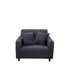 Anyhouz 1 Seater Sofa Cover Plain Dark Grey Style and Protection For Living Room Sofa Chair Elastic Stretchable Slipcover-Slipcovers-PEROZ Accessories