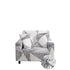 Anyhouz 1 Seater Sofa Cover White Geometric Style and Protection For Living Room Sofa Chair Elastic Stretchable Slipcover-Slipcovers-PEROZ Accessories