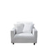 Anyhouz 1 Seater Sofa Cover Plain White Style and Protection For Living Room Sofa Chair Elastic Stretchable Slipcover-Slipcovers-PEROZ Accessories