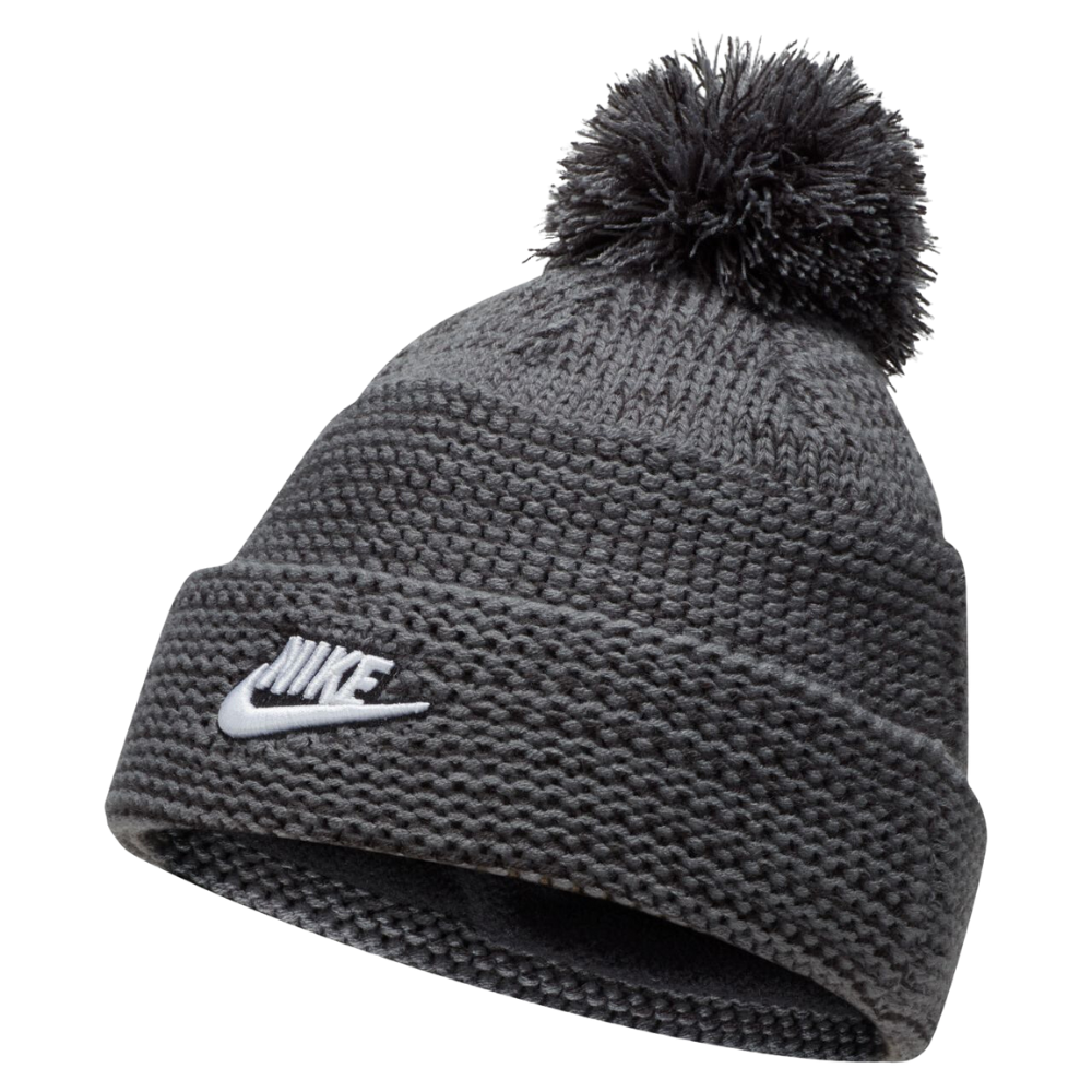 Nike NSW Cuffed Pom Cap Grey-Fashion-PEROZ Accessories
