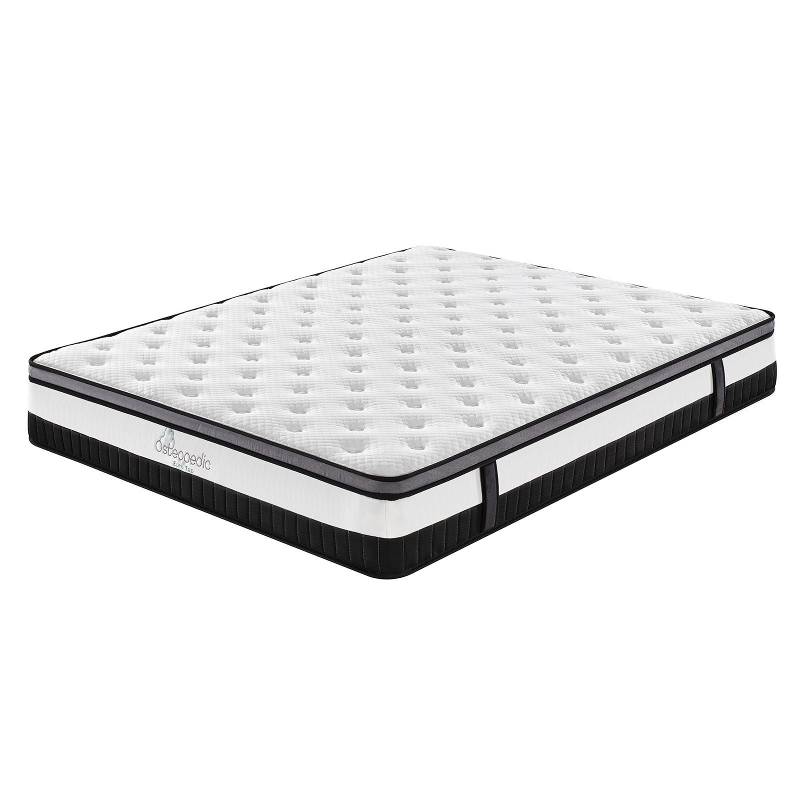 Osteopedic Euro Top Mattress Pocket Spring Medium EuroTop Hybrid Design Bed-Mattresses & Futons-PEROZ Accessories
