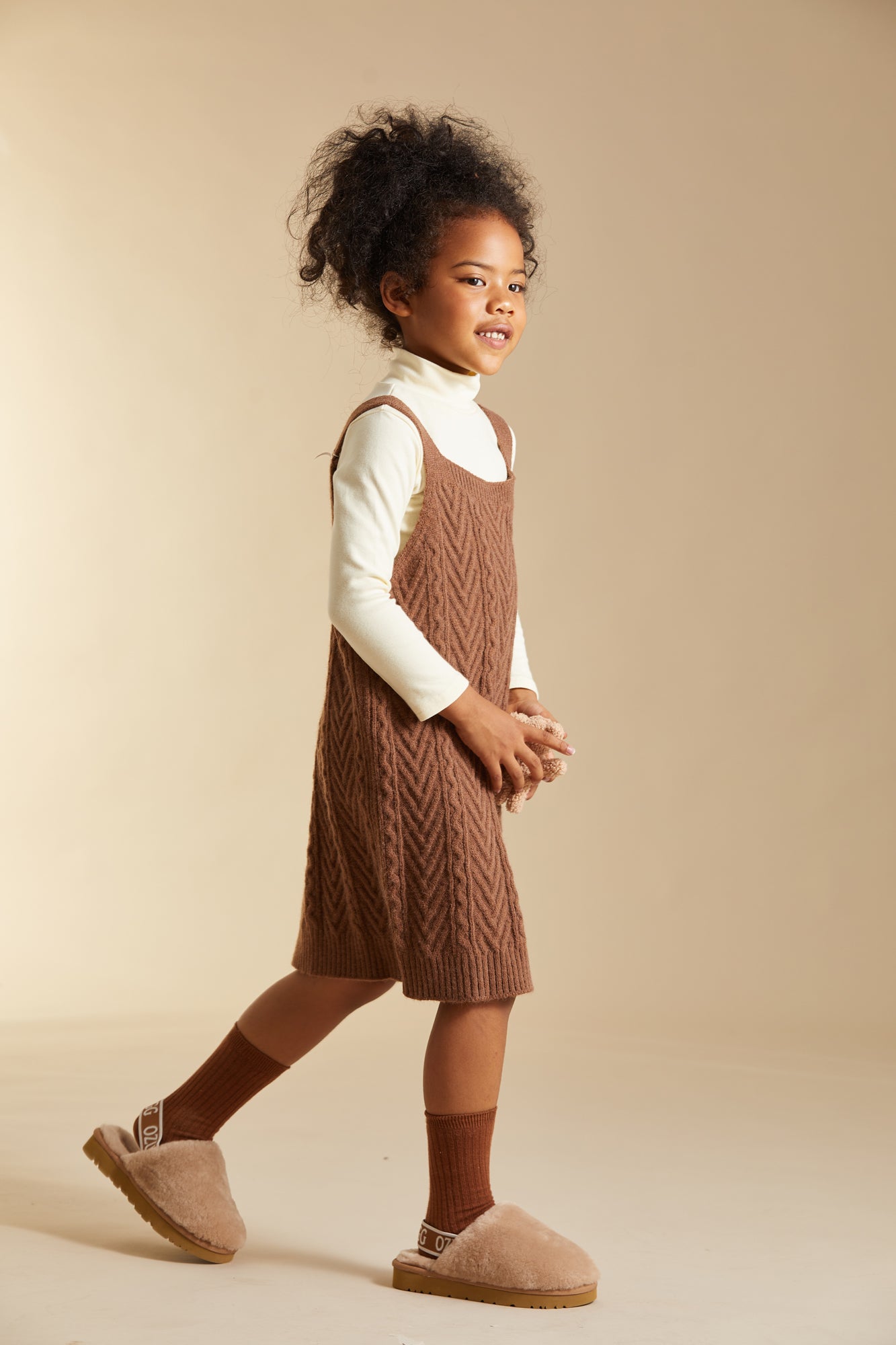 Ugg Kids Riana Fluff Slide-Kid Boots-PEROZ Accessories