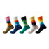 Anysox 5 Pairs One Size 5-11 Mixed Color Socks Waving Colors Cotton Fashion Woman Skateboard Oil Paitiing-Socks-PEROZ Accessories