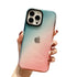 Anymob iPhone Blue And Red Gradient Rainbow Shockproof Phone Case Transparent Soft Silicone Cover-Mobile Phone Cases-PEROZ Accessories