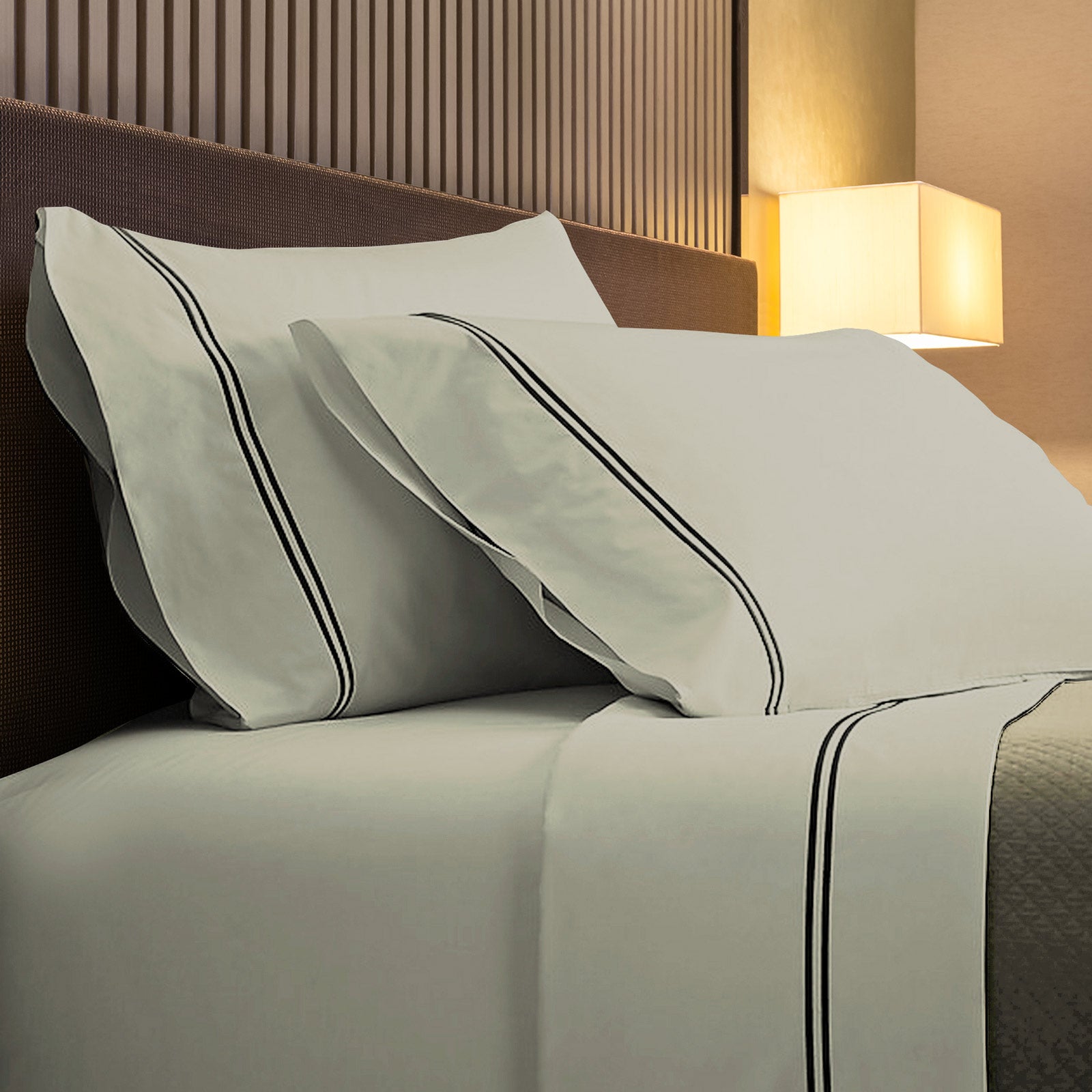 Renee Taylor 1000TC Sorrento Sheet Set Cotton Soft Touch Hotel Quality Bedding-Bed Linen-PEROZ Accessories