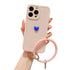 Anymob iPhone Black And Pink 3D Love Heart Bracelet Phone Case Shockproof Soft Silicone Cover-Mobile Phone Cases-PEROZ Accessories