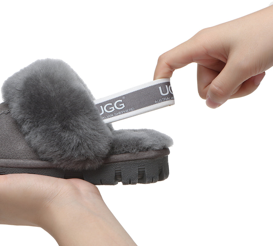 Kids Sling back UGG Slipper Kids Waffle Plus-Slippers-PEROZ Accessories