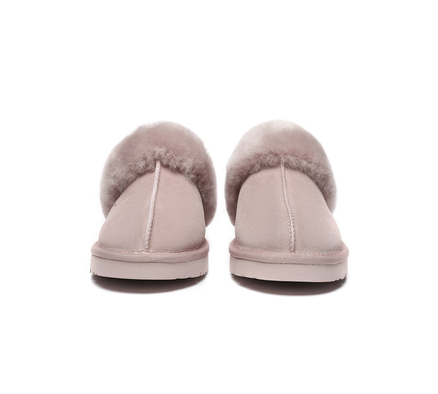 Australian Shepherd UGG Slippers Australia Premium Sheepskin Women Muffin Slipper Special-Slippers-PEROZ Accessories
