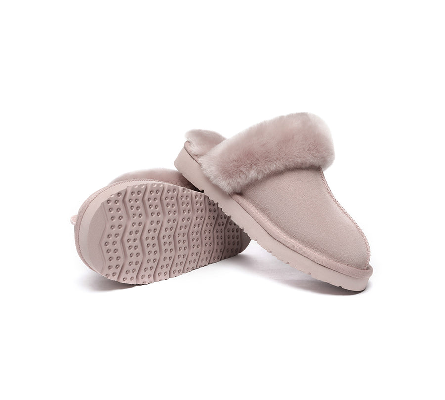 Australian Shepherd UGG Slippers Australia Premium Sheepskin Women Muffin Slipper Special-Slippers-PEROZ Accessories