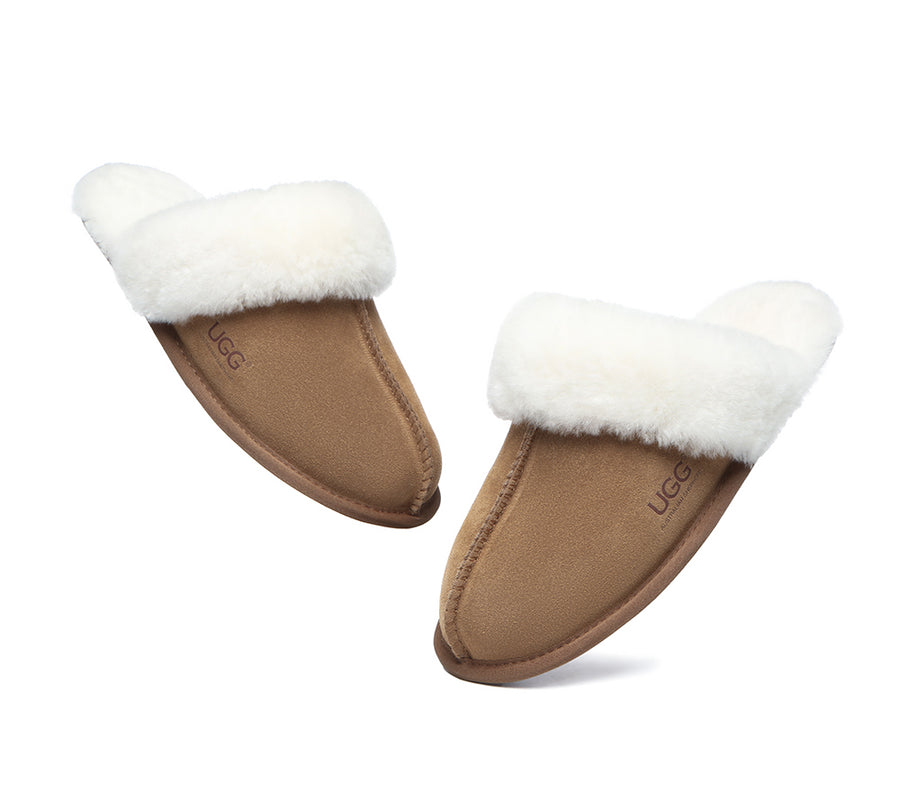 Ugg Australian Shepherd Soft Sole Slippers Unisex Rosa-Slippers-PEROZ Accessories