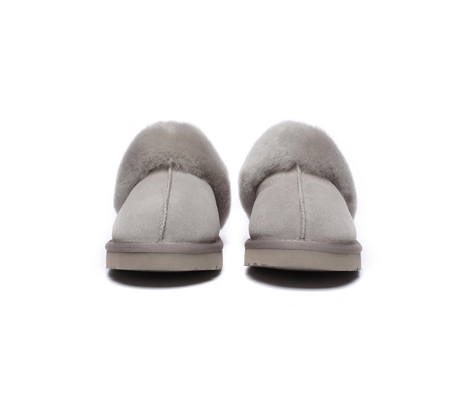 Australian Shepherd UGG Slippers Australia Premium Sheepskin Women Muffin Slipper Special-Slippers-PEROZ Accessories