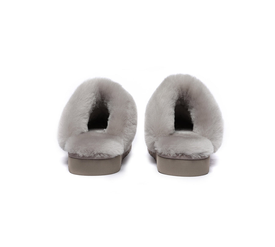 Australian Shepherd UGG Slippers Australia Premium Sheepskin Women Muffin Slipper Special-Slippers-PEROZ Accessories