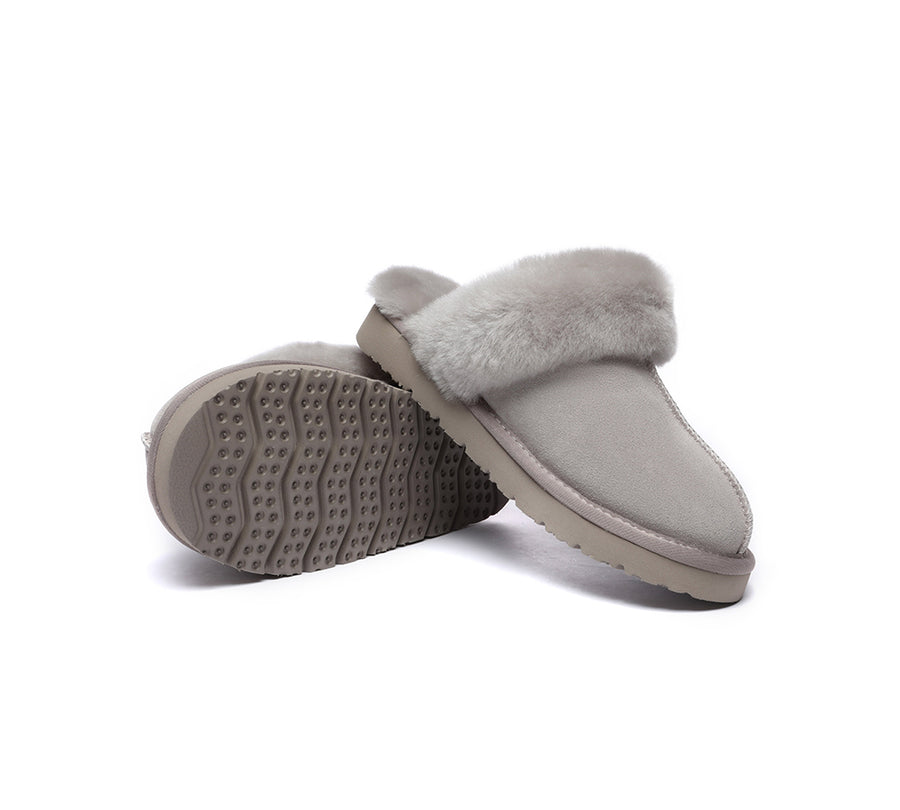 Australian Shepherd UGG Slippers Australia Premium Sheepskin Women Muffin Slipper Special-Slippers-PEROZ Accessories
