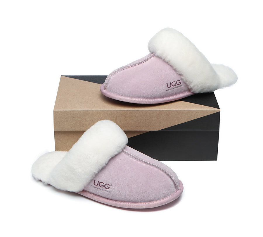 Ugg Australian Shepherd Soft Sole Slippers Unisex Rosa-Slippers-PEROZ Accessories