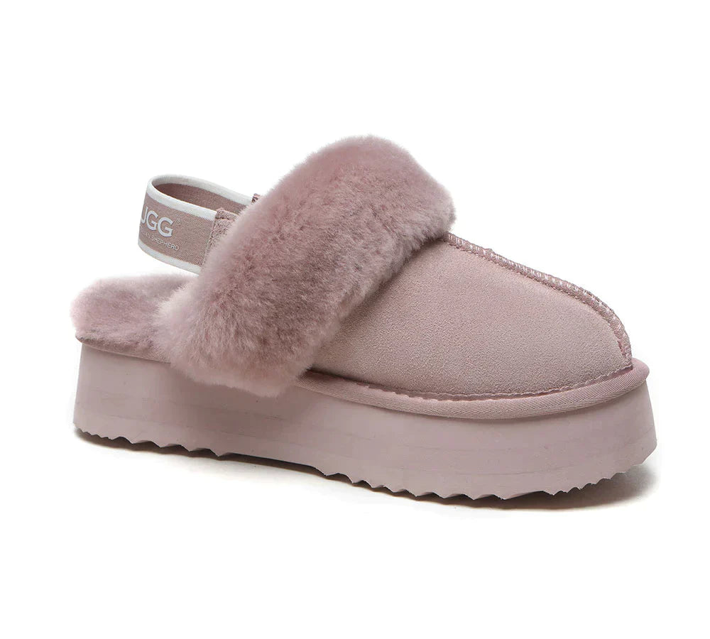 Australian Shepherd UGG Muffin Platform Slipper-Slippers-PEROZ Accessories