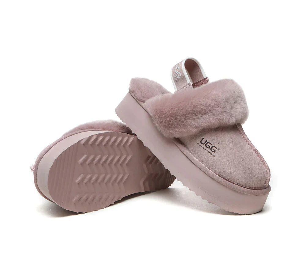 Australian Shepherd UGG Muffin Platform Slipper-Slippers-PEROZ Accessories