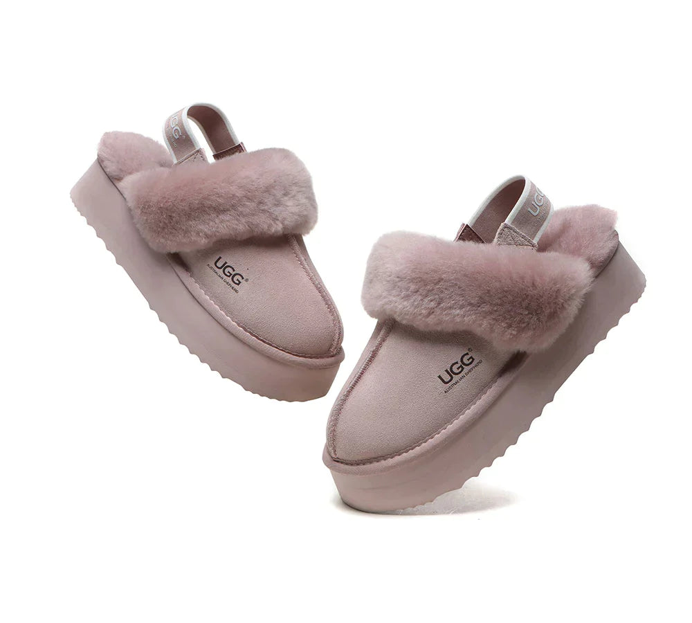 Australian Shepherd UGG Muffin Platform Slipper-Slippers-PEROZ Accessories