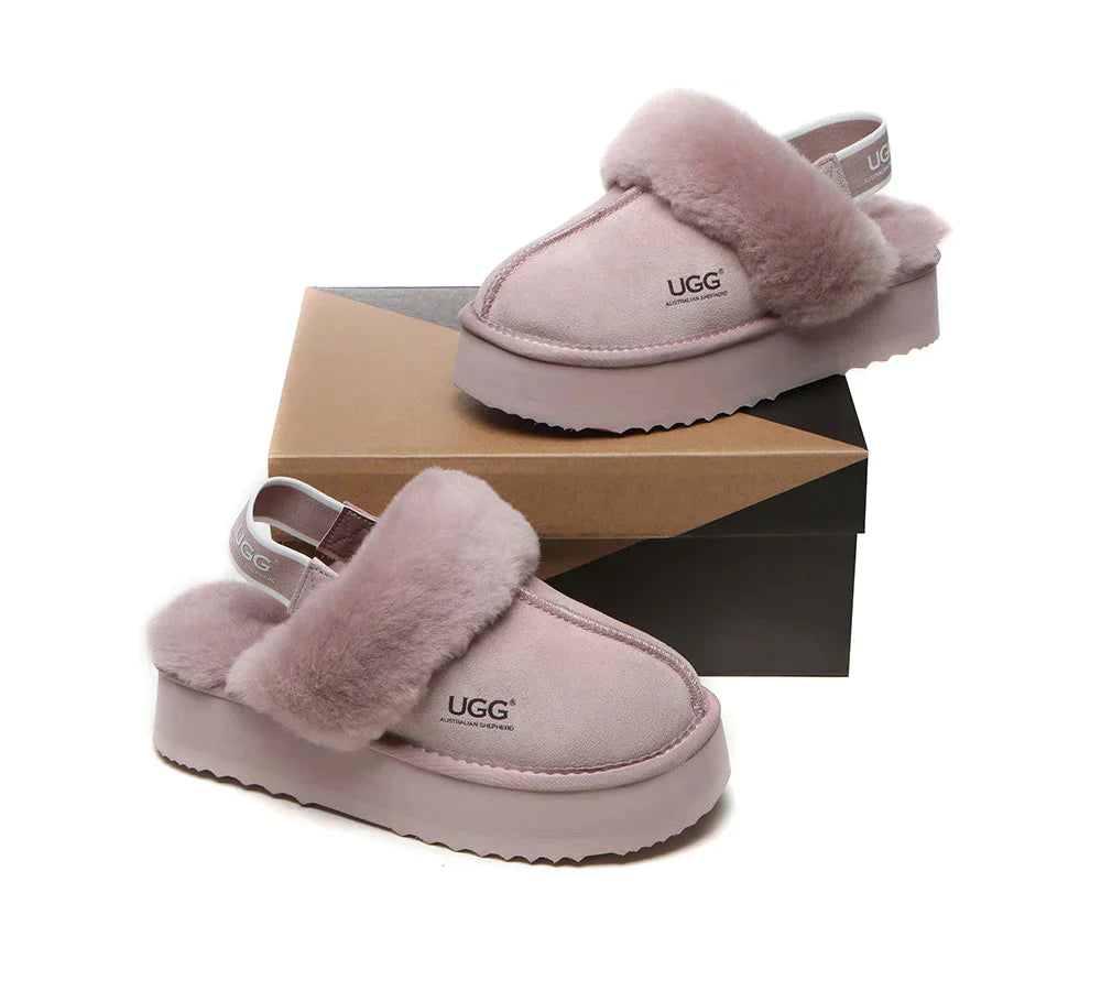 Australian Shepherd UGG Muffin Platform Slipper-Slippers-PEROZ Accessories