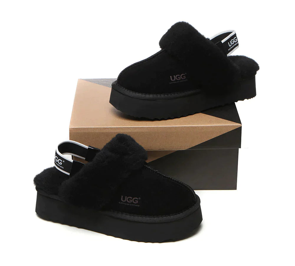 Australian Shepherd UGG Muffin Platform Slipper-Slippers-PEROZ Accessories