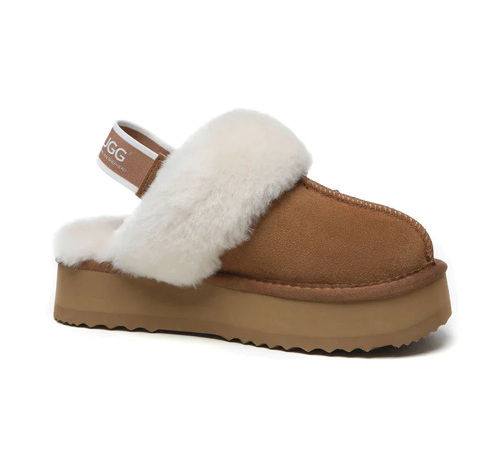 Australian Shepherd UGG Muffin Platform Slipper-Slippers-PEROZ Accessories