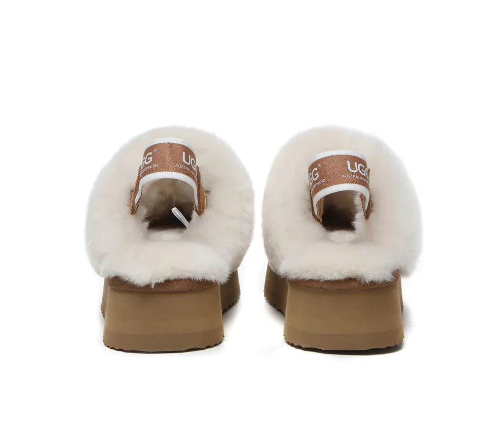 Australian Shepherd UGG Muffin Platform Slipper-Slippers-PEROZ Accessories