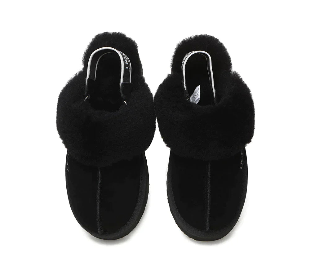 Australian Shepherd UGG Muffin Platform Slipper-Slippers-PEROZ Accessories