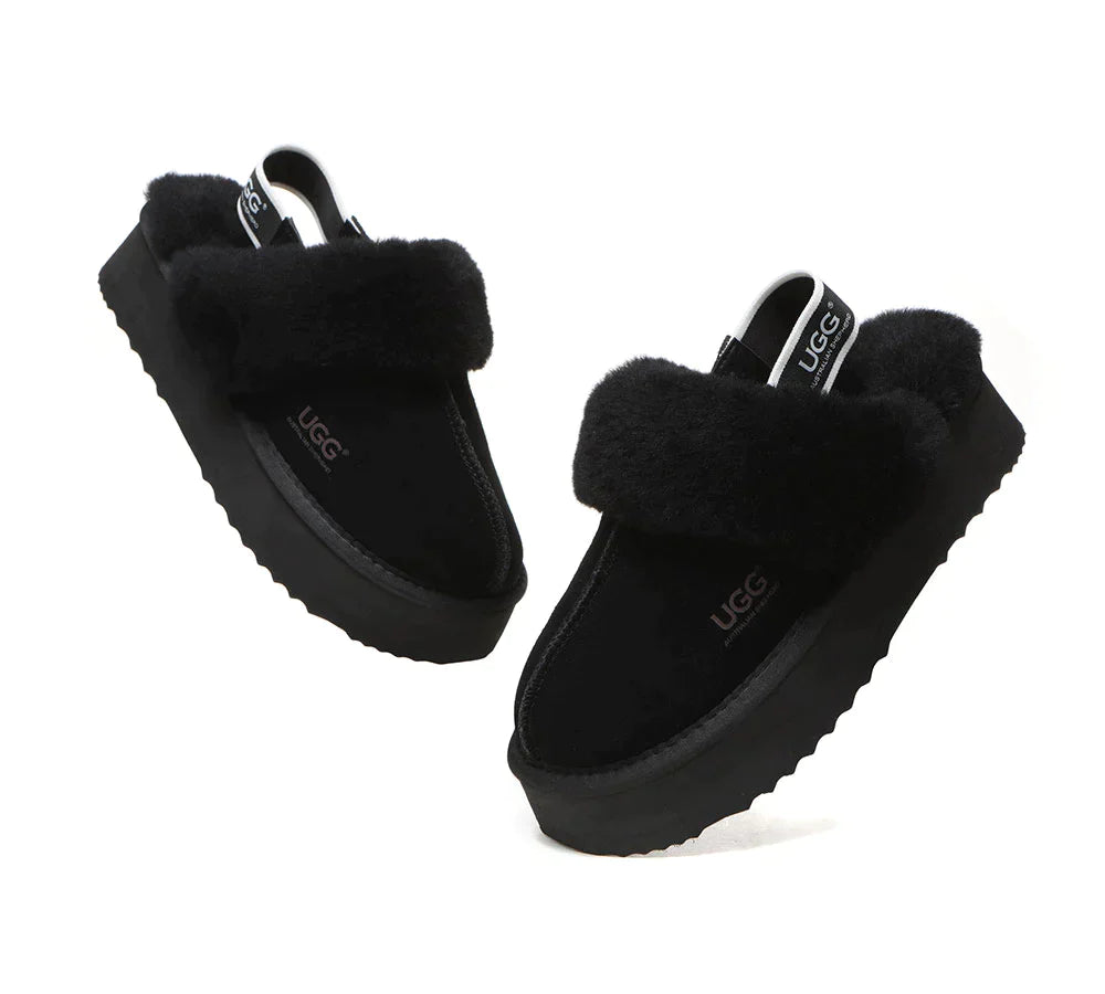 Australian Shepherd UGG Muffin Platform Slipper-Slippers-PEROZ Accessories