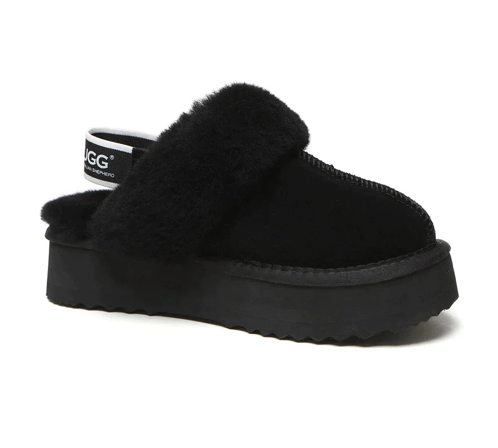 Australian Shepherd UGG Muffin Platform Slipper-Slippers-PEROZ Accessories
