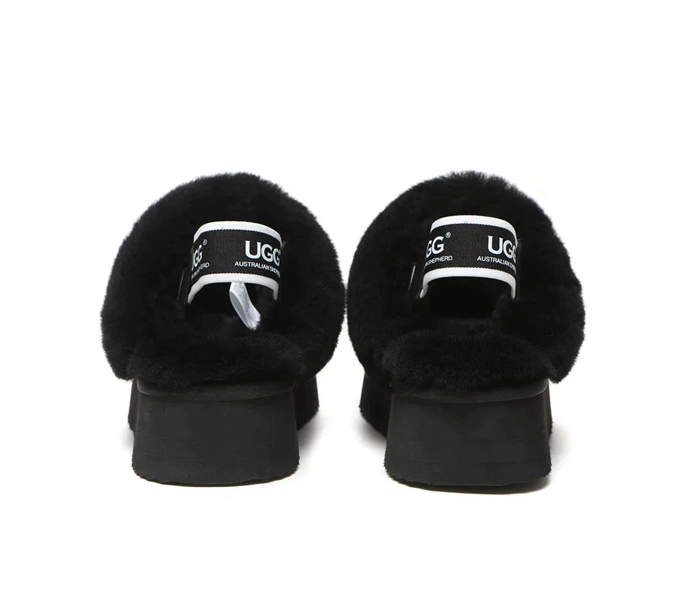 Australian Shepherd UGG Muffin Platform Slipper-Slippers-PEROZ Accessories