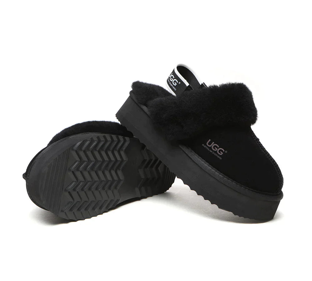 Australian Shepherd UGG Muffin Platform Slipper-Slippers-PEROZ Accessories