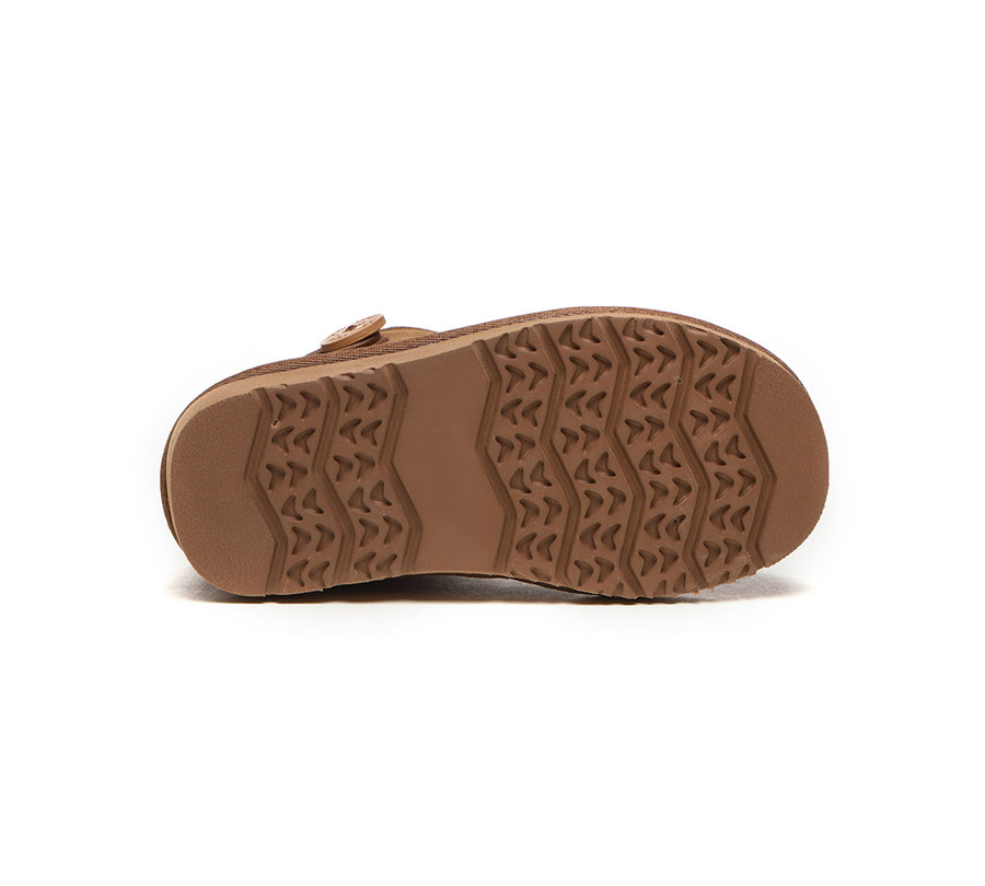 Australian Shepherd Ugg Boots Nolan Kids Mini Button-Kid Boots-PEROZ Accessories