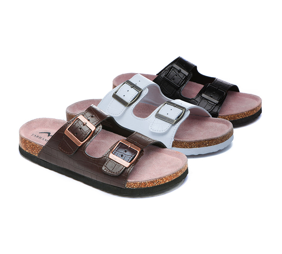 TARRAMARRA Embossed Summer Beach Unisex Slip-on Oliver Sandal Slides-Slides-PEROZ Accessories