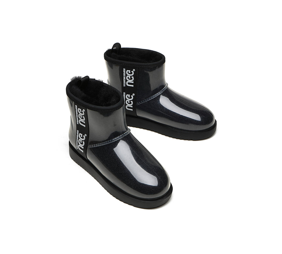 Australian Shepherd UGG Boots Clear Waterproof and Shearling Women Coated Classic-Boots-PEROZ Accessories